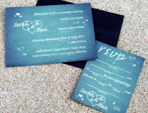  by these chic homespun looks I created a line of chalkboard invitations